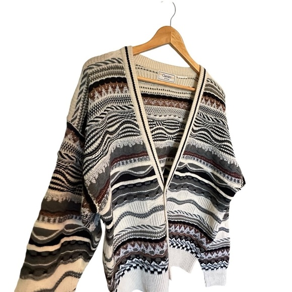 Classics by Palmland Multi Color, Multi Patterned, Four Button Men’s Cardigan - Picture 10 of 11